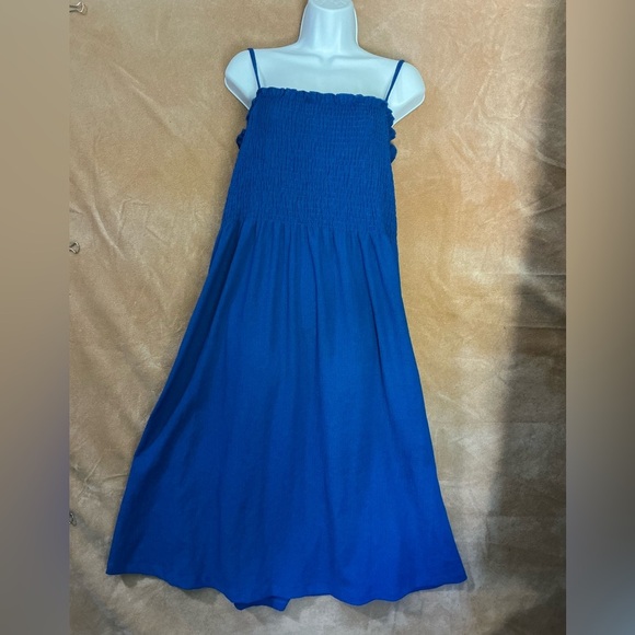 H&M Textured Blue Dress - Picture 1 of 11